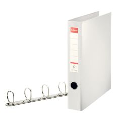 Caiet mecanic A4, 4 inele/D40mm, 60mm, alb, Esselte Jumbo