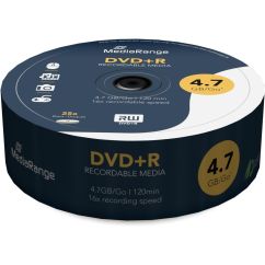 DVD+R, 4.7 GB, 16x, 25 buc/set, MediaRange