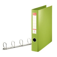 Caiet mecanic A4, 4 inele/D40mm, 60mm, verde, Esselte Jumbo