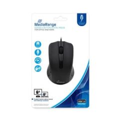 Mouse USB, 1000 dpi, negru, MediaRange