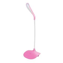 Lampa de birou, flexibila, 3 moduri de intesitate, touch control, 3.5W, 5500K, roz, Standard