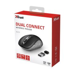 Mouse wireless, 1600 dpi, negru, Trust