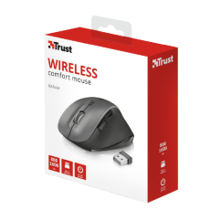 Mouse wireless, 1600 dpi, negru, Trust