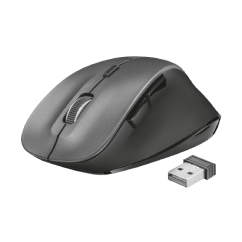 Mouse wireless, 1600 dpi, negru, Trust