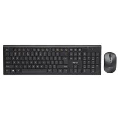 Kit tastatura + mouse wireless, negru, Trust