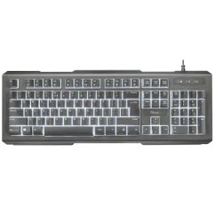 Tastatura, USB, multimedia, negru, Trust Lito
