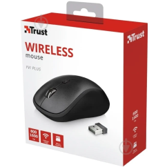 Mouse wireless, 1600 dpi negru, Trust Yvi Plus
