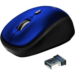 Mouse wireless, 1600 dpi, albastru, Trust Yvi