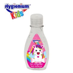 Gel antibacterian si dezinfectant pentru maini, 100ml, Unicorn roz, Hygienium Kids