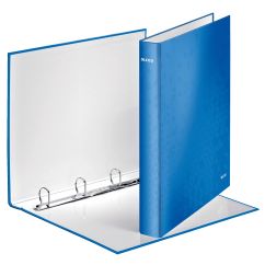 Caiet mecanic A4, 4 inele/D25mm, albastru metalizat, Leitz Wow