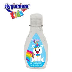 Gel antibacterian si dezinfectant pentru maini, 100ml, Unicorn albastru, Hygienium Kids