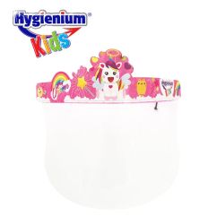 Viziera protectie fata, PCV, transparenta, ajustabila, reutilizabila, unicorn, Hygienium Kids