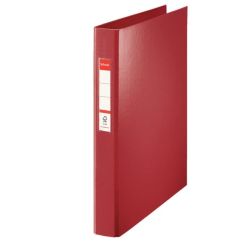 Caiet mecanic A4, 4 inele/R25mm, 42mm, visiniu, Esselte Standard