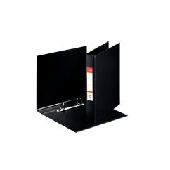Caiet mecanic A5, 2 inele/R25mm, 42mm, negru, Esselte Standard Vivida