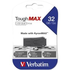 Memorie stick USB 2.0, 32GB, negru, Verbatim Toughmax