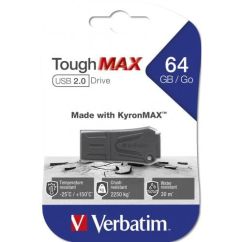 Memorie stick USB 2.0, 64GB, negru, Verbatim Toughmax