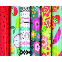 Hartie de impachetat cadouri, 70cm x 2m/rola, Rotolux Fiesta