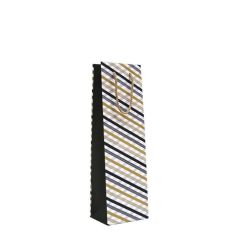 Punga cadou (sticla), 120 x 90 x 390mm, B, Rotolux Black & Gold