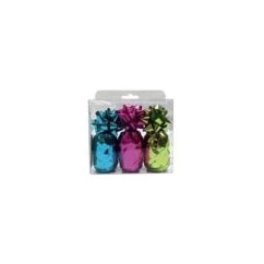 Panglica decorativa cadouri, 5mm x 10m, 3buc/set, turcoaz/roz/verde, Rotolux