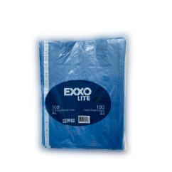 Folii de protectie A4,  40 microni, 100 buc/set, bleumarin transparent, Exxo