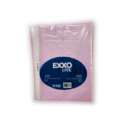 Folii de protectie A4,  40 microni, 100 buc/set, lila transparent, Exxo