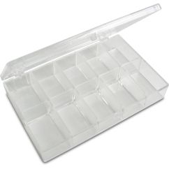 Cutie de sortare, 10 compartimente, 12x7.5x2.3cm, plastic, Meyco