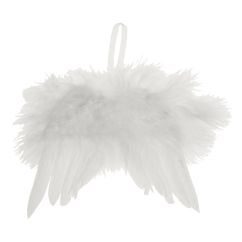 Accesorii creatie, aripi de inger din pene, 12.5x14cm, 1 buc/set, alb, Meyco