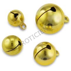 Accesorii creatie, clopotei metalici rotunzi, Ø 10mm, 11 buc/set, auriu, Meyco