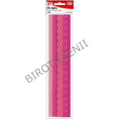 Accesorii creatie, dantela fetru, 2.4/3.0x29.5cm, 1mm, 4 buc/set, roz/magenta, Meyco