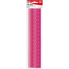 Accesorii creatie, dantela fetru, 2.4/3.0x29.5cm, 1mm, 4 buc/set, roz/magenta, Meyco