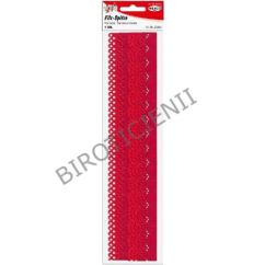 Accesorii creatie, dantela fetru, 2.4/3.0x29.5cm, 1mm, 4 buc/set, rosu/bordo, Meyco