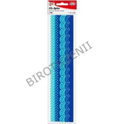 Accesorii creatie, dantela fetru, 2.4/3.0x29.5cm, 1mm, 4 buc/set, albastru/albastru deschis, Meyco