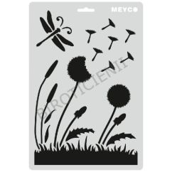 Accesorii creatie, sablon papadie, A4 (31x21cm), plastic, Meyco