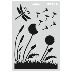 Accesorii creatie, sablon papadie, A4 (31x21cm), plastic, Meyco