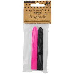 Ceara sigiliu, 1x1x7cm, 2 buc/set, negru/rosu, Meyco