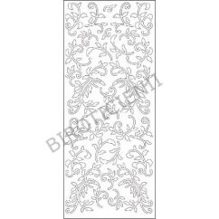 Accesorii creatie, stickere florale, 23x10cm, auriu, Meyco