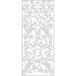 Accesorii creatie, stickere florale, 23x10cm, auriu, Meyco