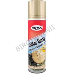 Spray glitter (cu sclipici), 100ml, auriu, Meyco
