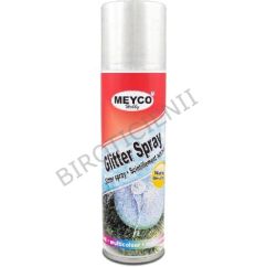 Spray glitter (cu sclipici), 100ml, argintiu, Meyco