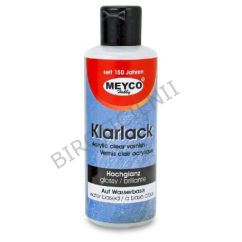 Lac acrilic lucios (vernis), utilizare universala, pe baza de apa, 82ml, transparent, Meyco