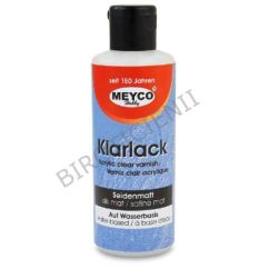 Lac acrilic semilucios (vernis), utilizare universala, pe baza de apa, 82ml, transparent, Meyco