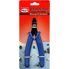 Cleste de bijuterii, 13cm, maner plastic albastru, Meyco