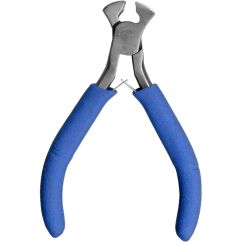 Mini-cleste cu cioc, diverse utilizari, 10-14.5cm, maner plastic albastru, Meyco