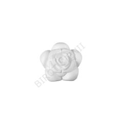 Forme polistiren, floare de trandafir, Ø 8.5cm, alb, Meyco