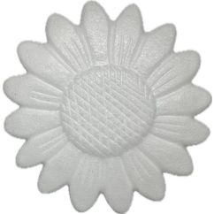 Forme polistiren, floarea-soarelui, Ø 15cm, alb, Meyco