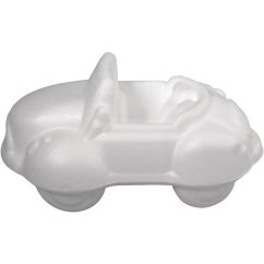 Forme polistiren, masina, 8cm (H), alb, Meyco