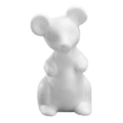 Forme polistiren, soarece, 14x8.5cm, alb, Meyco