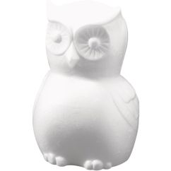 Forme polistiren, bufnita, 22cm (H), alb, Meyco