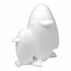 Forme polistiren, pinguini, 15.5cm (H), alb, Meyco