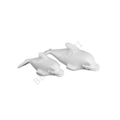 Forme polistiren, delfin, 6x17cm, alb, Meyco